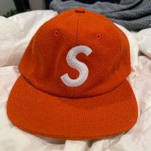 Supreme mens wool flat brim
